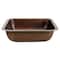 Nantucket Sinks 17 Inch X 14 Inch Hammered Copper Rectangle Undermount Bathroom Sink, 1.5 Inch Drain REHC - alternate 5